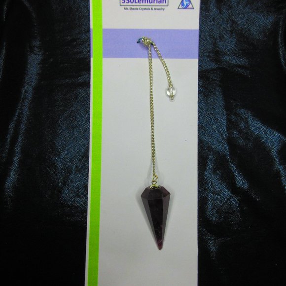 Amethyst Gemstone Dowsing Pendulum Meditation Tool - Picture 1 of 4